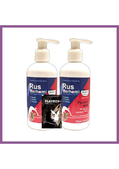 Bezos Rus Merhemi Glegnid Tüykrem2 Adet X 250 Ml Ceviz Sütlü & Cevizli Rus Merhemi + Yanında Jel Rengaren