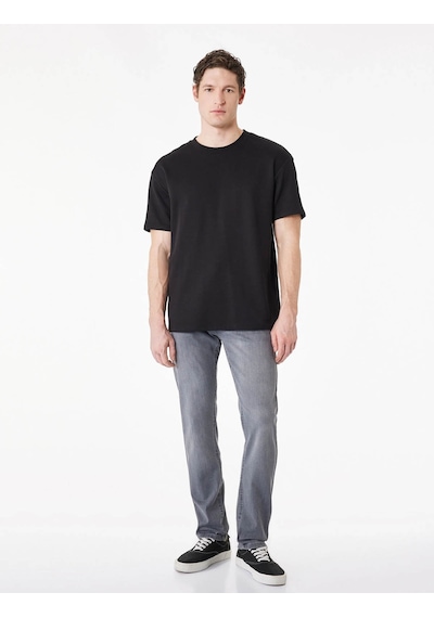 Koton Brad Gri Erkek Jean Pantolon 6sam40216nd Gri