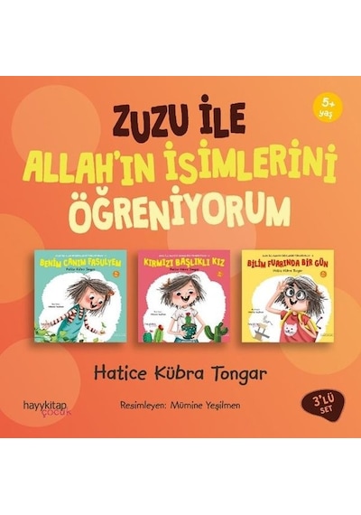 Zuzu İle Allah'ın İsimlerini Öğreniyorum Seti-3 Kitap Takım - Hatice Kübra Tongar - Hayykitap
