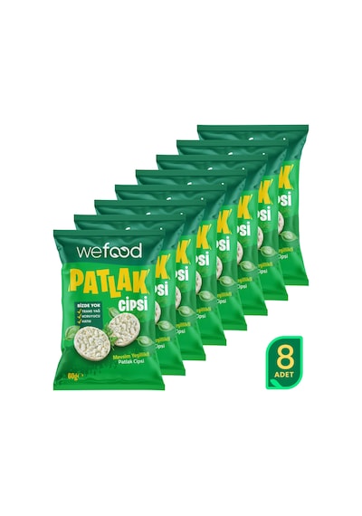 Wefood Mevsim Yeşillikli Patlak Cipsi 60 G 8'li 8683347037698