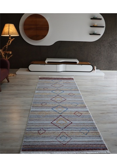 Bambu Dekoratif Renkli Mutfak Halısı Yıkanabilir Salon Halısı-100X300
