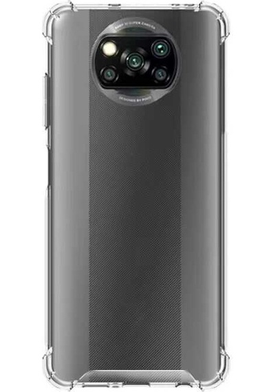 Noktaks - Poco X3 Uyumlu Kılıf Şeffaf Koruyucu Nitro Anti Shock Silikon - Renksiz - T18200