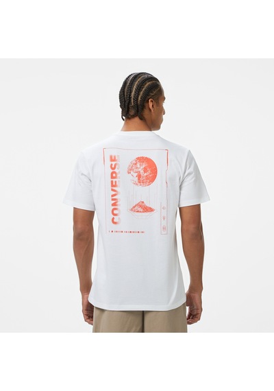 Converse Otherworldly Transmissions Erkek Grafik Baskılı Beyaz T-shirt