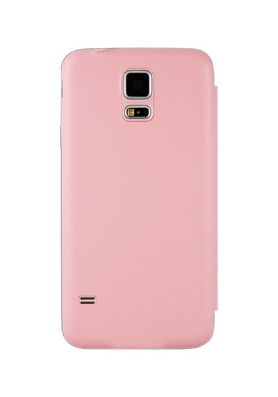 Anymode G900 Galaxy S5 İle Uyumlu View Flip Cover Kılıf Pembe