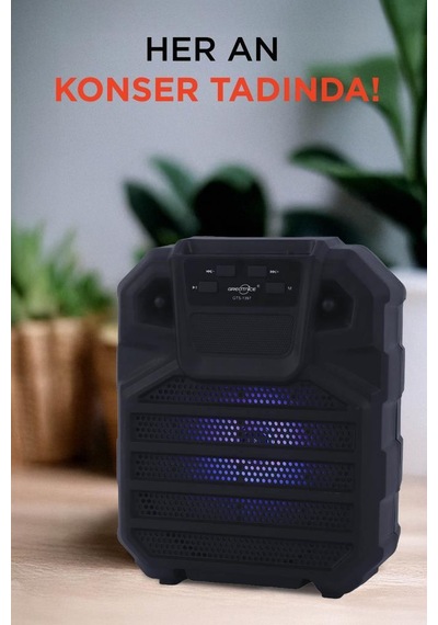 Torima GTS-1397 6,5" RGB Ledli Taşınabilir Bluetooth Parti Hoparlörü