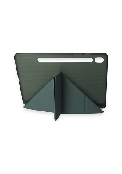 Galaxy T870 Tab S7 11 Kılıf Kalemlikli Mars Tablet Kılıfı - Koyu Yeşil Diğer