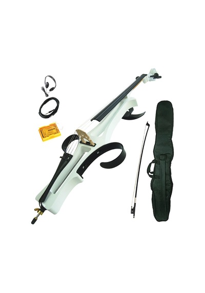 Kinglos Kng Dsdt-1802 Elektro Çello 4/4 Beyaz Profesyonel - Silent Kulaklık Çıkışlı Sessiz Çalışma, Modern Tasarım, Taşıma Çantalı Set