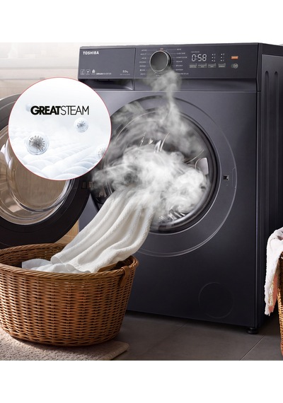 Toshiba TW-T21BU90UWTR WW 8 KG 1400 Devir Çamaşır Makinesi Gri