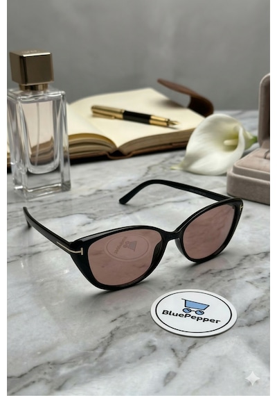 Luvıa Cateye Mavi Işık Filtreli Ekran Koruma Pc Gözlüğü Unisex Camları Değişime Uygundur Siyah