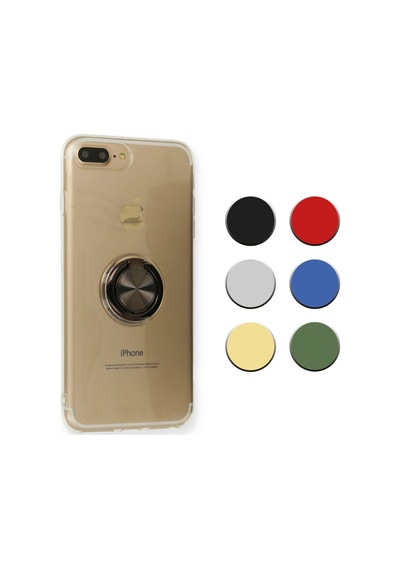 Fitcase Apple Uyumlu iPhone 7 Plus / 8 Plus Kilif Gross Ring Seffaf Arka Kapak 514447573