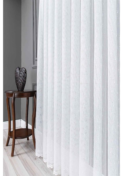 Evdepo Home Kullanıma Hazır Örme Tül Perde (540765923)