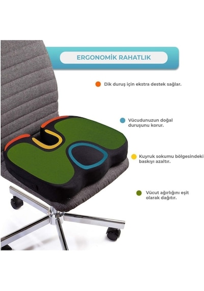 Ortopedik Visko Oturma Minderi Basur Hemeroid Yastığı 552912111
