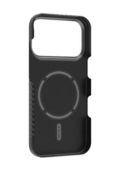 Apple Uyumlu iPhone 17 Pro Max Kılıf M-safeli 600d Metal Kamera Çerçeveli Raptic Aramid Fiber Geotik Serisi Siyah