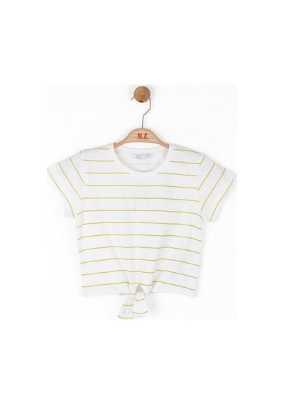 Nk Kids Kız Çocuk Pamuklu Marigold Tshirt-13985 Ekru Ysl
