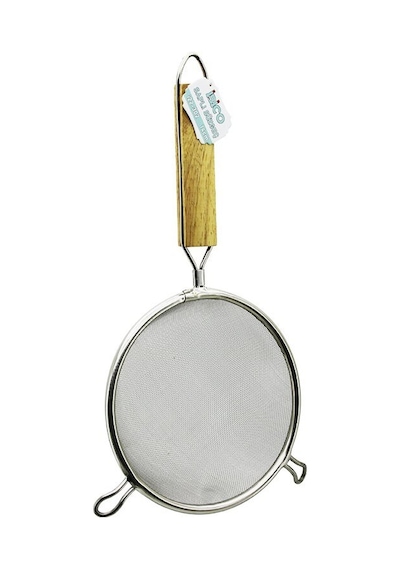 İbico İ22-302 Tel Süzgeç 14cm Sap: 14.5cm 2 Kulaklı Ahşap Saplı Metal Çerçeçeve - 10'li Paket Diğer