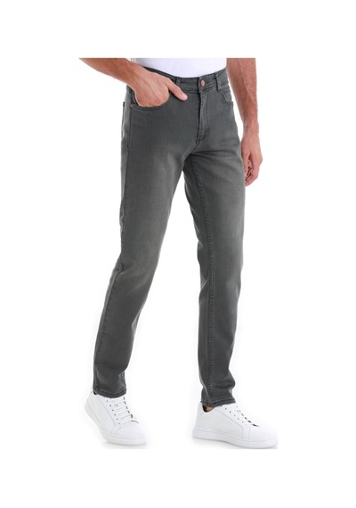 Hatemoğlu Gri Slim Fit Düz 5 Cep Pamuklu Kot Pantolon 29253024t001 007 Gri