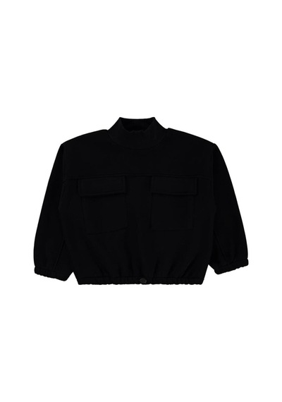 Civil Girls Cepli 6-9 Yaş Sweatshirt Siyah