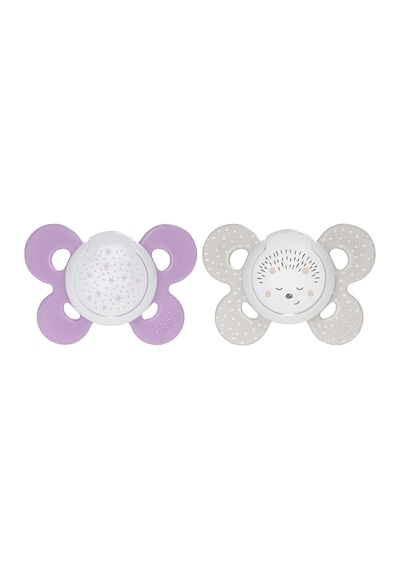 Chicco 2'li Physio Comfort Kız Bebek Emzik 16-36 Ay CHI-7493541 Gold - Pembe
