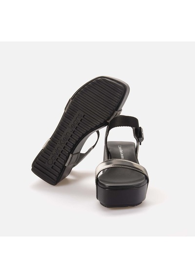 Calvin Klein Dolgu Topuklu Kadın Sandalet Yw0yw01366 Siyah