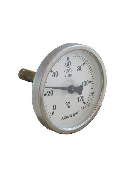 Kazan Termometresi 120 C Derece 6.5 Cm Çap-5 CM Dalma Boyu Pakkens