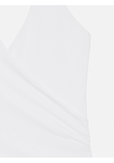 Dilvin 21268 Halter Top-beyaz