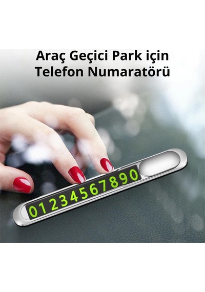 Polham Araç İçi Geçici Park İçin Telefon Numaratörü, Forforlu Açılıp Kapanabilen Premium Numaratör
