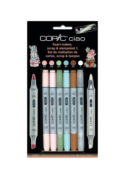 Copıc Ciao Set 5+1 Yeni 22075559 Scrap & Damga Seti 1 Copic-set Kaart Maken .