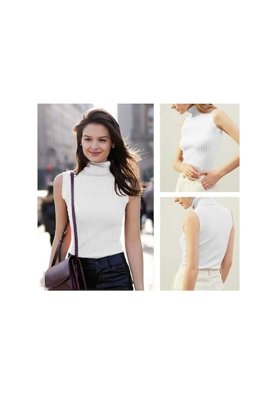 Youknitwear You Penny Balıkçı Yaka Triko Kazak 2353 Beyaz