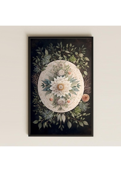 Uv Baskılı Mandala Pvc Tablo - Doğal Zarafet