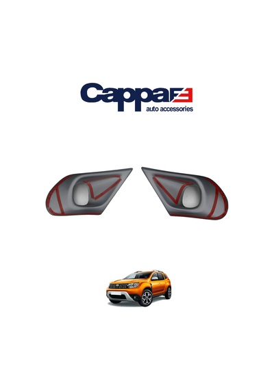 Cappafe Dacia Duster Sis Farı Çerçevesi Gri 2018
