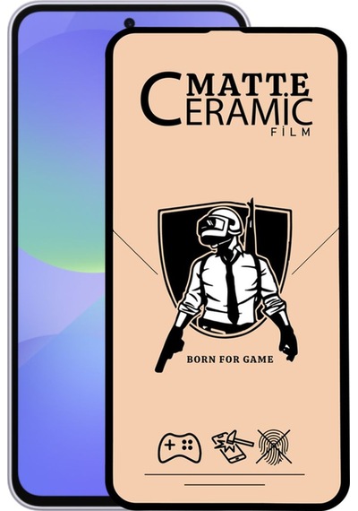 Samsung Galaxy A36 İle Uyumlu Tam Kaplayan Mat Seramik Nano Esnek Ekran Koruyucu Cam