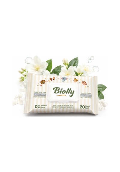 Biolly Baby Gold Bebek Islak Mendili 20 Yaprak - Koli 12 Adet 12'li Set