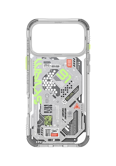 Apple Uyumlu iPhone 17 Pro Kılıf Desenli Airbag Tasarımlı Skinarma Spectra Kapak Beyaz Beyaz