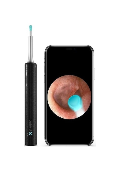 Bebırd T5 5mp Kamera 3,5mm Lens Şarjlı Wifi Görüntülü Kulak Temizleyici Siyah Renk