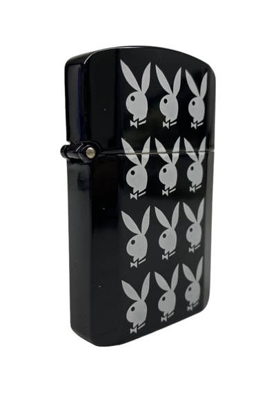Lotus Playboy Benzinli Metal Çakmak Siyah