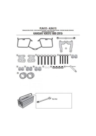 Plr4113 Kawasaki Versys 1000 15-17 Yan Çanta Taşıyıcı