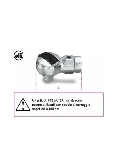 Beta 614x 3/4'' Tork Anahtarı Soketi