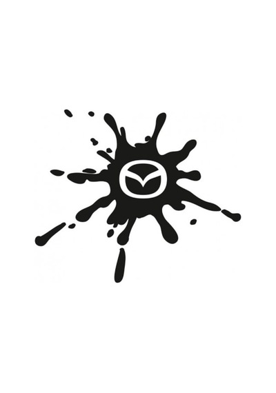 Mazda Damla Görünümlü Sticker Damlası Yapıştırma 2 Adet