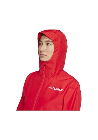 Adidas Terrex Multi 2.5l Kadın Kırmızı Kapüşonlu Ceket Kırmızı