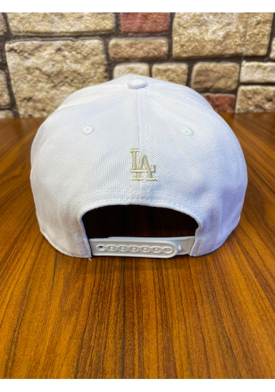 Hamze La Los Angeles Hiphop Snapback Rapper Baseball Drip Şapka Cap Beyaz - Bej
