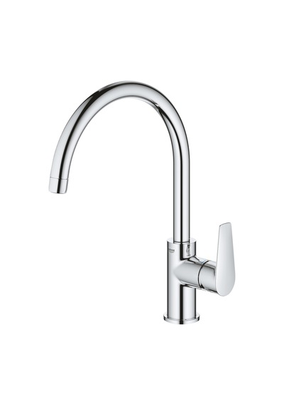 Bauedge Tek Kumandalı Spiralli Eviye Bataryası - 30536000 Krom