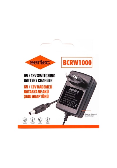 Bcrw1000 6v/12v 1a Kademeli Batarya Ve Akü Şarj Adaptörü Evimdeyokyok
