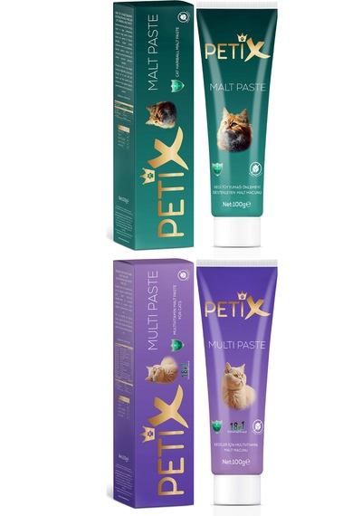 Petix Multivitamin ve Tüy Yumağı Önleyici Kedi Malt Macunu 100 G