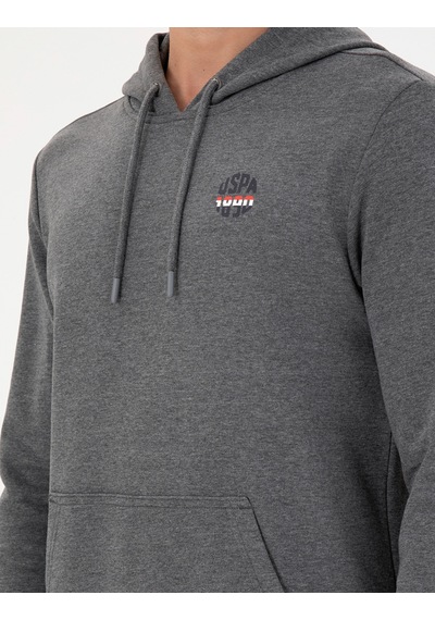 U.s. Polo Assn. Erkek Antrasit Melanj Sweatshirt 50293454-vr081 Antrasit Melanj
