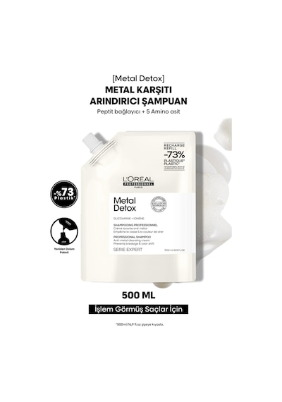 L'Oréal Professionnel Metal  İşlem Görmüş Saçlar İçin Şampuan Refill 500 ML