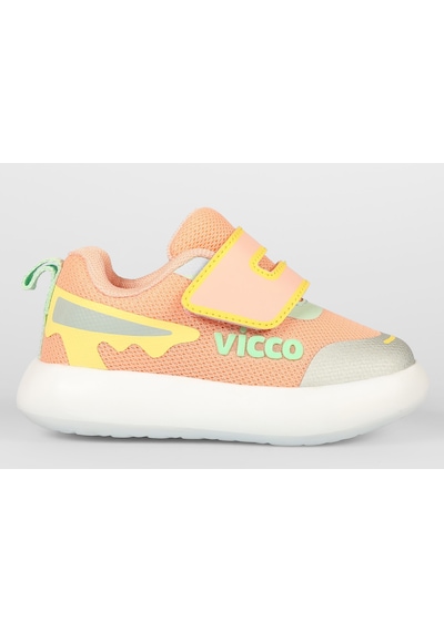 Vicco Melodic Işıklı Ortopedik Çocuk Spor Ayakkabı Pudra