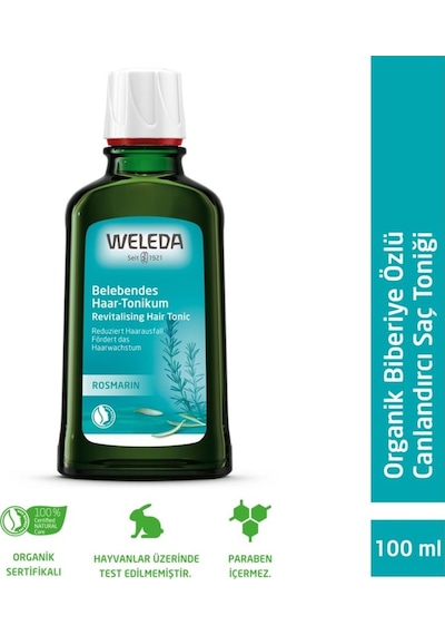 Weleda Revitalizing Hair Toner Organik Biberiye Özlü Canlandırıcı Saç Toniği 100ml