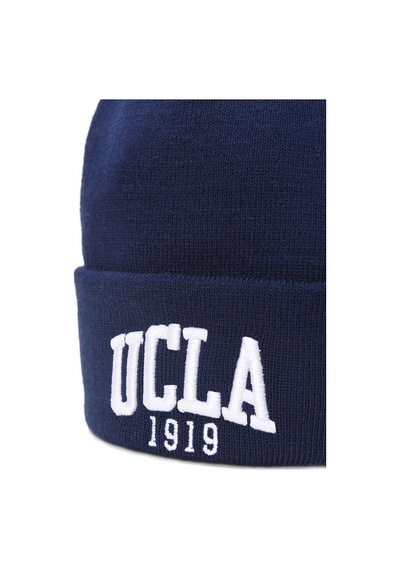 Ucla Lanıta Lacivert Bere Nakışlı - Unisex Bere Lacivert