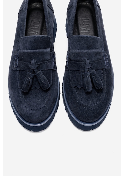 Luvishoes Luvi Shoes Poen Lacivert Süet Hakiki Deri Püsküllü Kadın Loafer Ayakkabı Lacivert Luvishoes Luvi Shoes Poen Lacivert Süet Hakiki Deri Püsküllü Kadın Loafer Ayakkabı Lacivert