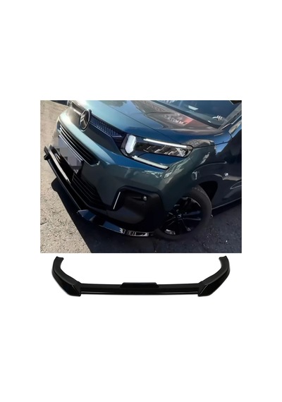 Citroen Berlingo Ön Lip Parlak Siyah Plastik Ön Ek Karlık 2023 2024 2025 Karlık+bodykit+ek
